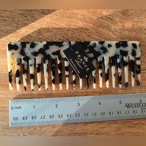 France Luxe new Tortoise Shell Hair Comb wide tooth $72